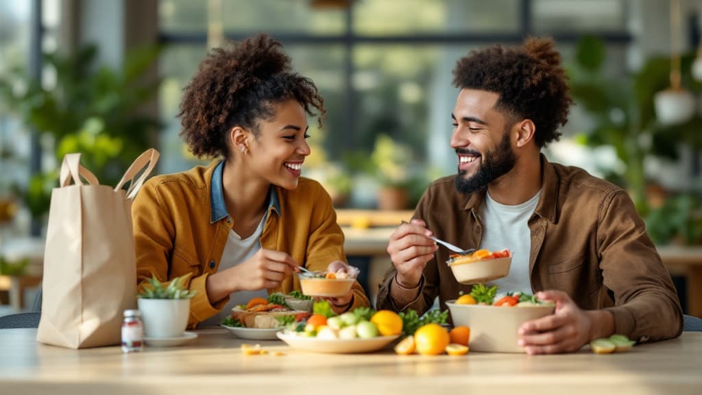 Balanced meal options with fresh ingredients
